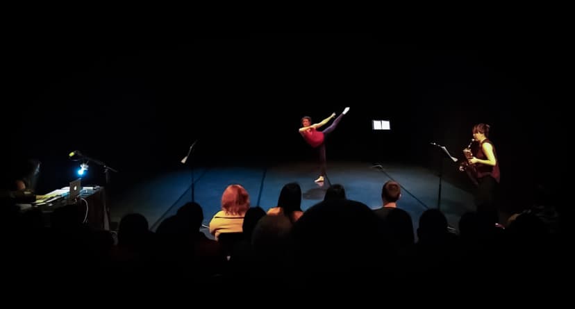 "RE:connect" performance at Ottawa Dance Directive. (left to right) Julia Mermelstein, Kathleen Legassick, Olivia Shortt.